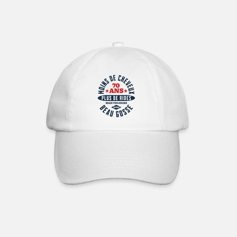 Beau Gosse à 70 Ans - Casquette classique - blanc/blanc