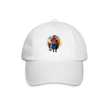 Bison - Casquette classique - blanc/blanc - Devant