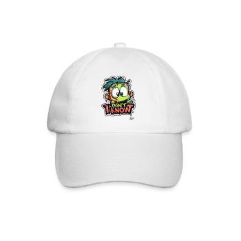 Little funny man: I don't know - Baseball Cap - white/white - Front