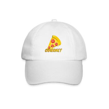 Gourmet Pizza Slices Graphic Gourmet Pizza Slice - Baseball Cap - white/white - Front