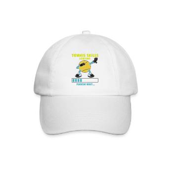 Funny Tennis Player Racket Tennis - Baseball Cap - white/white - Front