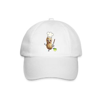 Cacahuète Cuisinier Cuisiniers Chou Légumes - Casquette classique - blanc/blanc - Devant