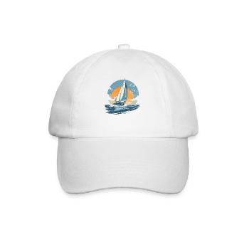 voile Bateau marin bateau navigation mer - Casquette classique - blanc/blanc - Devant