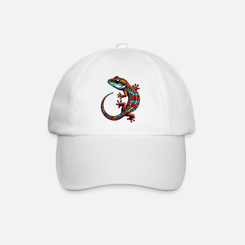 Gecko - Baseball Cap - white/white