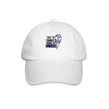 La vie est courte Make It Sweet Gelato Maker Lover - Casquette classique - blanc/blanc - Devant