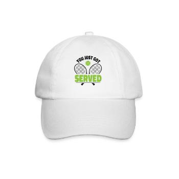 Funny Tennis Player Racket Friends - Baseball Cap - white/white - Front