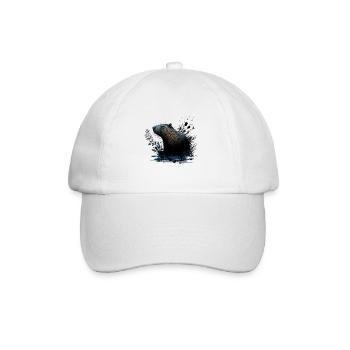 Wasserschwein - Baseballkappe - Weiß/Weiß - Vorne