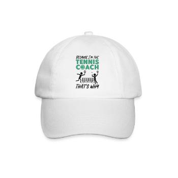 drôle joueur de tennis raquette jeu de mots voir - Casquette classique - blanc/blanc - Devant