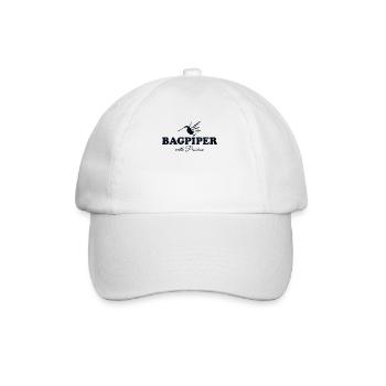 Cornemuse avec passion Grande sarbacane des Highlands - Casquette classique - blanc/blanc - Devant