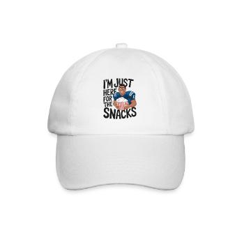 Football - Lustig Je suis juste là pour les collations - Casquette classique - blanc/blanc - Devant