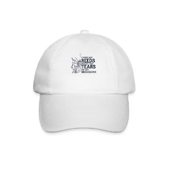 Mouillez mon roseau avec les larmes de mes voisins sarbacane - Casquette classique - blanc/blanc - Devant