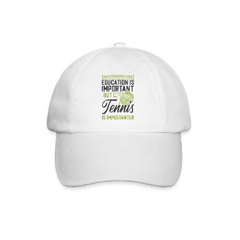Raquette de joueur de tennis drôle - Casquette classique - blanc/blanc - Devant