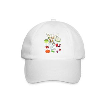 Céleste Cuisinier Cuisinier Cuisiniers Art culinaire Légumes Ange - Casquette classique - blanc/blanc - Devant