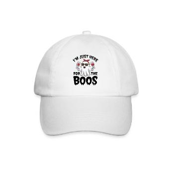 I'm just here for the Boos Halloween Party - Baseball Cap - white/white - Front