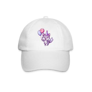 Bande dessinée d’anniversaire de loup - Casquette classique - blanc/blanc - Devant