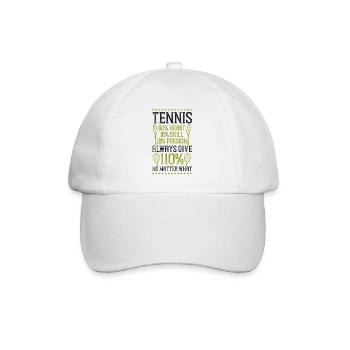 Drôle de joueur de tennis Raquette Tennis - Casquette classique - blanc/blanc - Devant