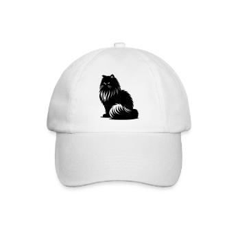 Perserkatze - Perser - Baseballkappe - Weiß/Weiß - Vorne
