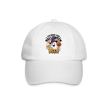 Lustiger Geist I'm here for Halloween Beer - Baseball Cap - white/white - Front
