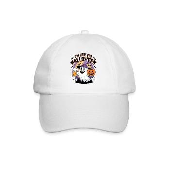 Lustiger Geist I'm here for Halloween - Baseball Cap - white/white - Front