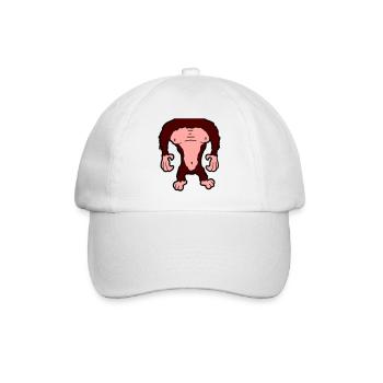 Funny Gorilla Body Headless Halloween Costume - Baseball Cap - white/white - Front