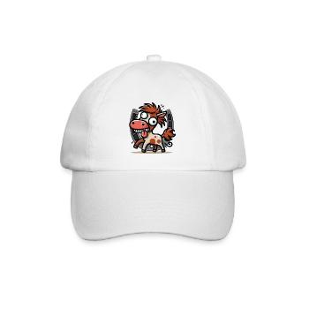 Lustiges Pferd Hufeisen Pferde Gaul Kind Kinder - Baseballkappe - Weiß/Weiß - Vorne