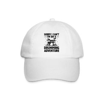 Désolé je ne peux pas, je suis dans une aventure de tambour Drum Dru - Casquette classique - blanc/blanc - Devant