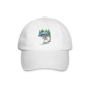 Randonnée Souris Parapluie Randonnée Forêt Nature - Casquette classique - blanc/blanc - Devant