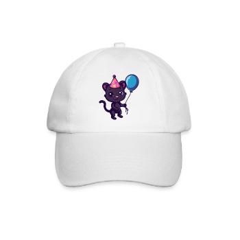 Panther Birthday Comic - Baseball Cap - white/white - Front