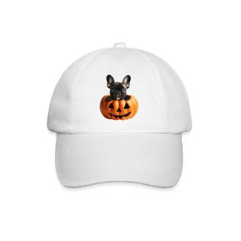 Halloween French Bulldog - Baseball Cap - white/white - Front