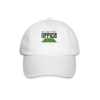 drôle de raquette de joueur de tennis je serai - Casquette classique - blanc/blanc - Devant