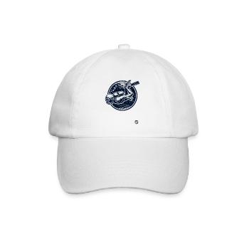 Tauchen im Meer mit Ausrüstung und Luftblasen - Baseballkappe - Weiß/Weiß - Vorne