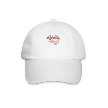 Alles läuft glatt Baby Thanksgiving Design - Baseballkappe - Weiß/Weiß - Vorne