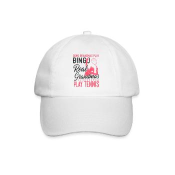 Drôle de joueur de tennis raquette grand-mère - Casquette classique - blanc/blanc - Devant
