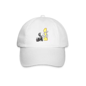 Numéro 1 Numéro Un - Motif Skunk - Casquette classique - blanc/blanc - Devant