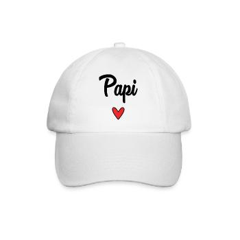 BONNE FÊTE PAPA. PAPA. FÊTE DES PÈRES. PÈRE. BONNE - Casquette classique - blanc/blanc - Devant