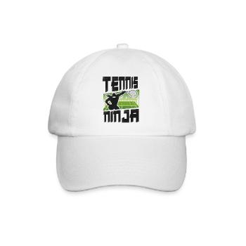 Drôle de joueur de tennis Raquette Ninja - Casquette classique - blanc/blanc - Devant