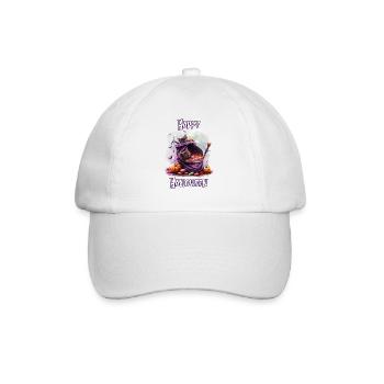 Halloween – Happy Halloween Cute Black Cats - Baseball Cap - white/white - Front