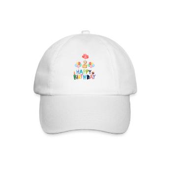 Happy Birthday 2nd Birthday - Baseball Cap - white/white - Front