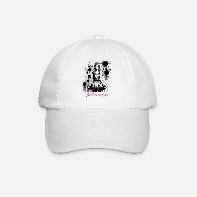 Princess - Baseballkappe - Weiß/Weiß