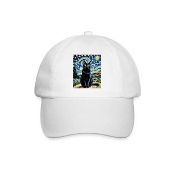 Feline Elegance at Night Feline Elegance - Baseball Cap - white/white - Front