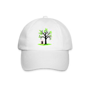 Méditation Sous l’arbre Forêt Transe Femme Médite - Casquette classique - blanc/blanc - Devant