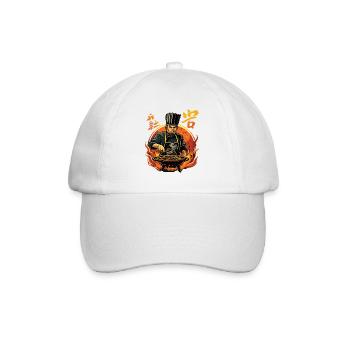 Hibachi Teppanyaki Bbq Japanese Cuisine - Baseball Cap - white/white - Front