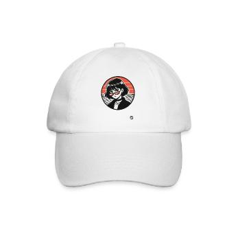 This girl means trouble - Baseball Cap - white/white - Front
