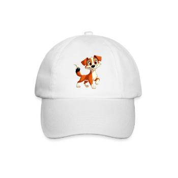 Foxterrier - Baseballkappe - Weiß/Weiß - Vorne