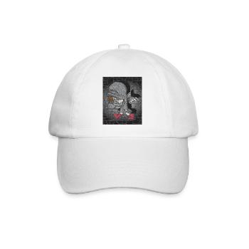 dark boy - Baseballkappe - Weiß/Weiß - Vorne