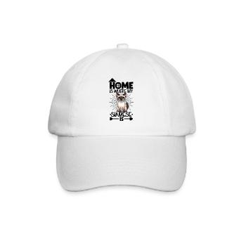 Accueil - Chat siamois - Casquette classique - blanc/blanc - Devant