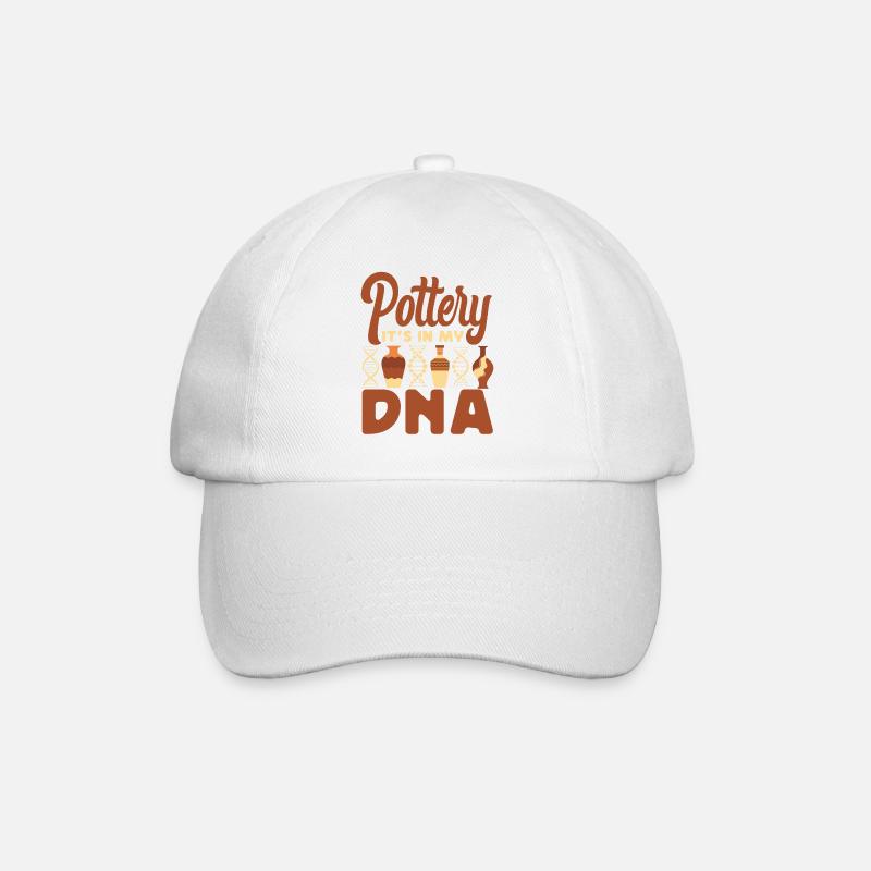 Pottery Ceramics Artist Pottery - Baseball Cap - white/white