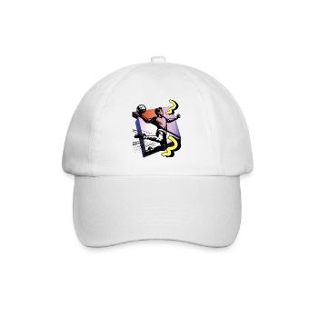 Handball Handballer - Baseballkappe - Weiß/Weiß - Vorne