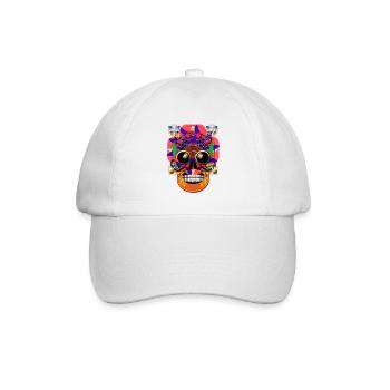 Crâne 10 - Casquette classique - blanc/blanc - Devant