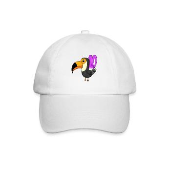 10th Birthday Motif Toucans - Ten - 10 Years - Baseball Cap - white/white - Front